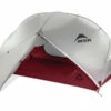 MSR Hubba Hubba NX Tent, Grijs/rood -Nordisk Winkel MSR HubbaHubbaNX FlyOpen PRTN 02750
