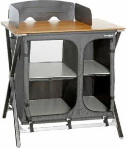 Brunner Mercury Cross Square Cooker HWT Keuken Kabinet, Grijs