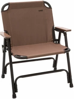 CAMPZ Aluminium Vouwstoel Single, Bruin/zwart