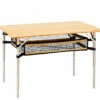 CAMPZ Bamboe Tafel 100x65x65cm Met Opbergnet, Bruin -Nordisk Winkel campz bamboo table 100x65x65cm with storage mesh brown 1