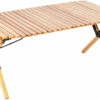 CAMPZ Beukenhouten Uitrolbare Tafel 100x60x45cm, Bruin