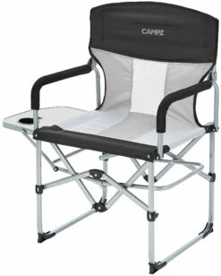 CAMPZ Compacte Directeursstoel, Zwart/grijs