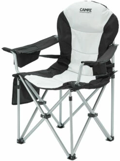 CAMPZ Deluxe Armstoel, Grijs/zwart