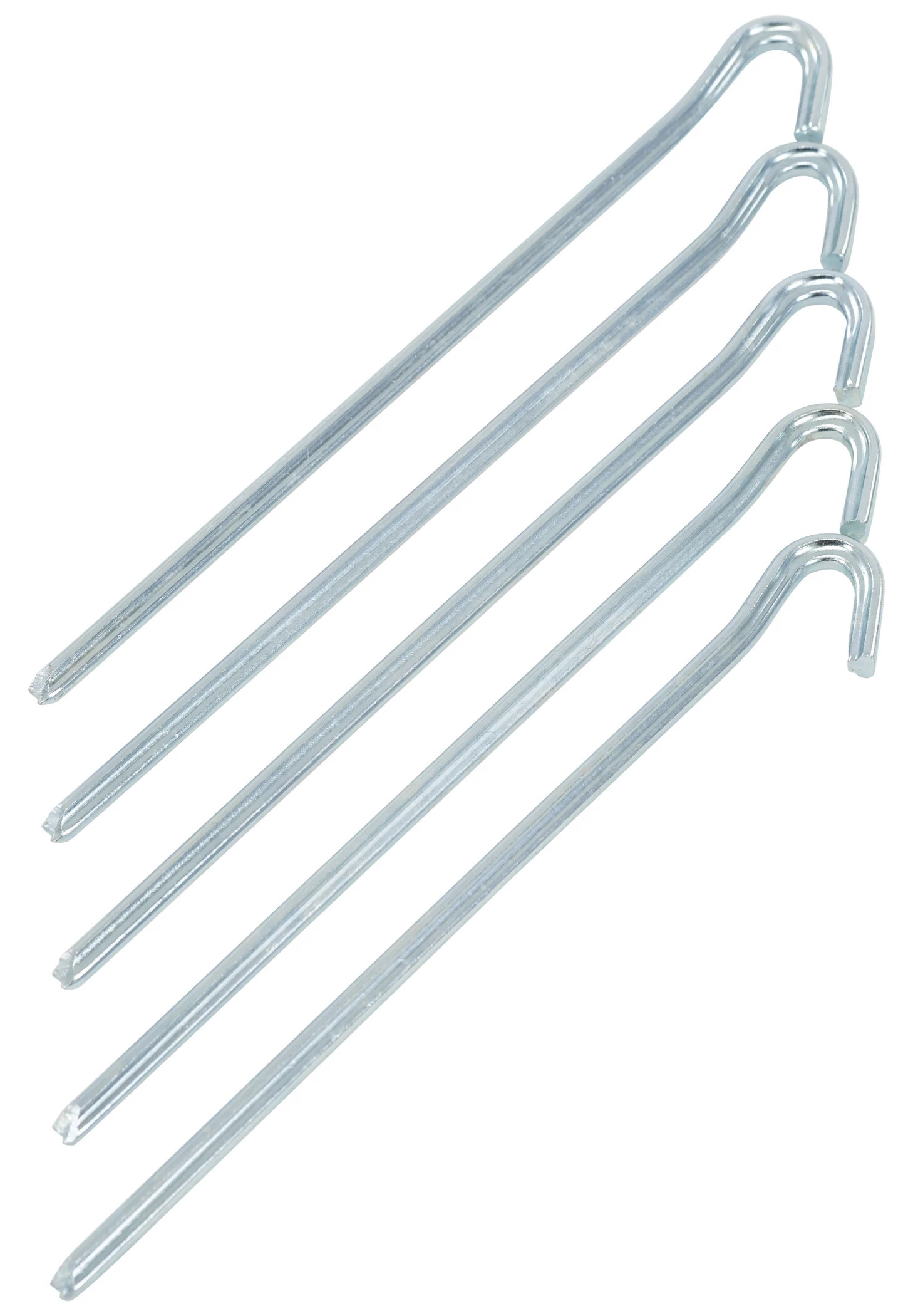 CAMPZ Ijzeren Tentharing 23cm 3-Edge, Zilver 3 CAMPZ Ijzeren Tentharing 23cm 3-Edge, Zilver