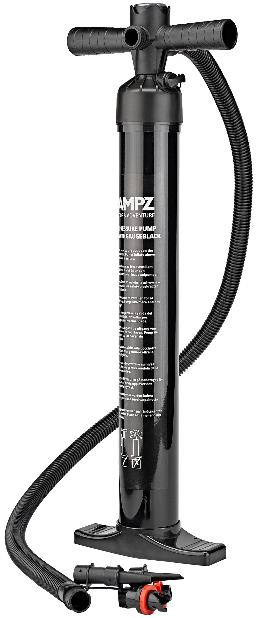 CAMPZ High Pressure Pomp 2 X 2,2l Met Meter, Zwart 3 CAMPZ High Pressure Pomp 2 X 2,2l Met Meter, Zwart