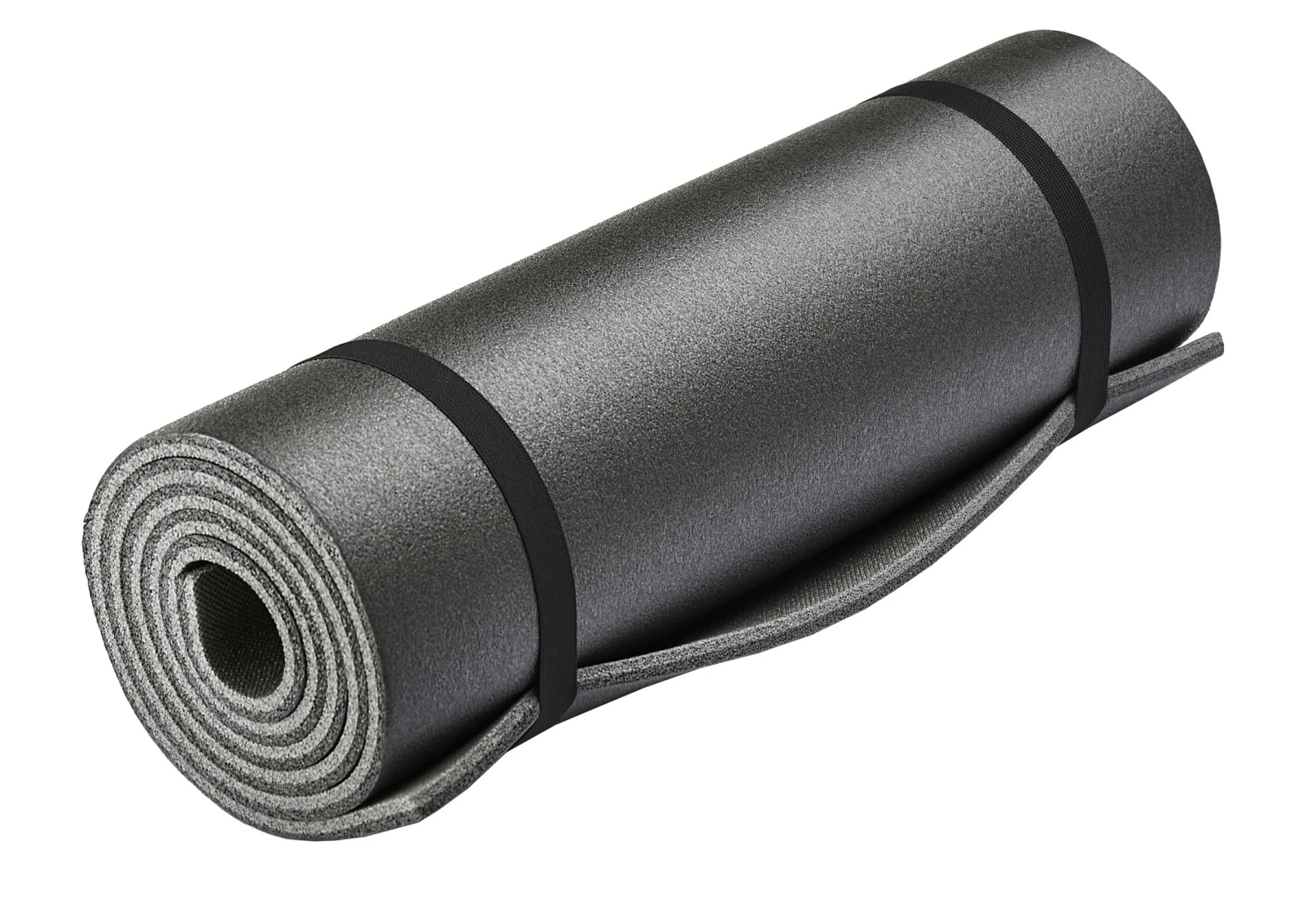 CAMPZ Slaapmat Dubbellaags 200x55cm, Zwart/grijs 3 CAMPZ Slaapmat Dubbellaags 200x55cm, Zwart/grijs