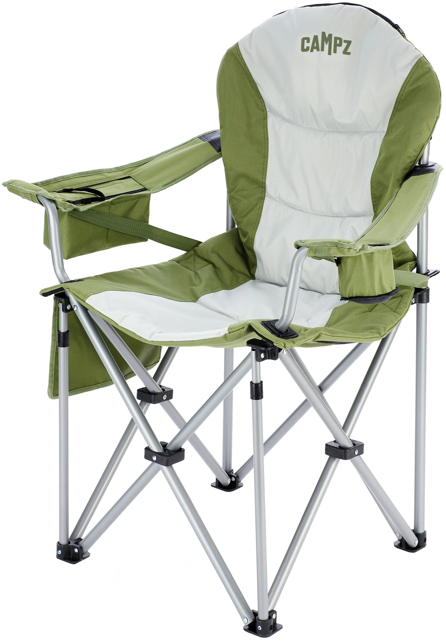 CAMPZ Kobe Chair ST Deluxe, Olijf/grijs 3 CAMPZ Kobe Chair ST Deluxe, Olijf/grijs