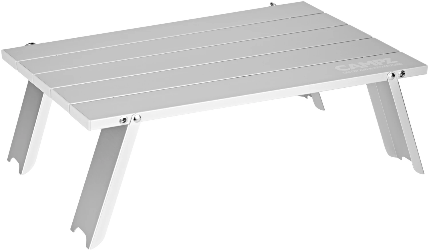 CAMPZ Mini Klaptafel 44x29x15cm, Zilver 3 CAMPZ Mini Klaptafel 44x29x15cm, Zilver