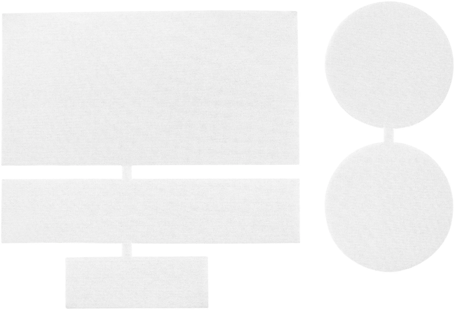 CAMPZ Nylon Reparatie Patches 5 Stuks, Wit 3 CAMPZ Nylon Reparatie Patches 5 Stuks, Wit