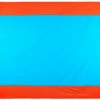 CAMPZ Picknick Deken 210x200cm, Turquoise/oranje