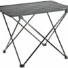 CAMPZ Uitrolbare Tafel 55x42x40cm Ultra Light, Zwart/grijs -Nordisk Winkel campz rolltisch 55x42x40cm ultraleicht schwarz grau 1