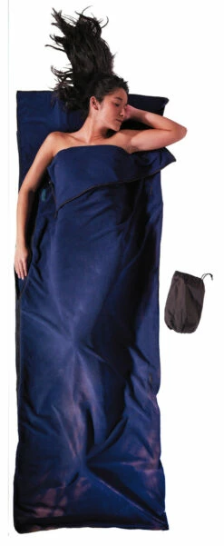 Cocoon Deken/Slaapzak Microfleece, Blauw