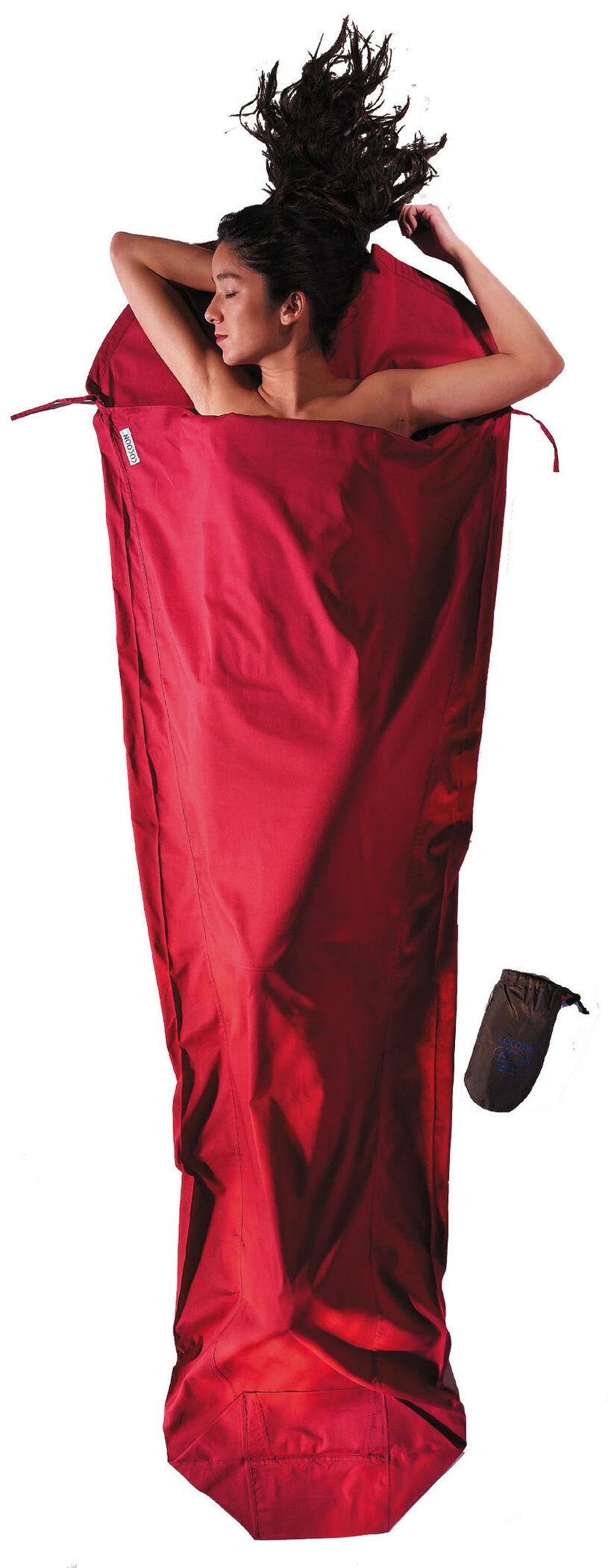 Cocoon MummyLiner Katoen, Rood 3 Cocoon MummyLiner Katoen, Rood