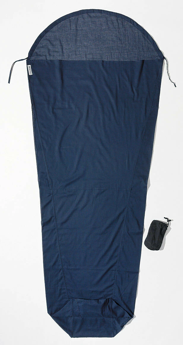 Cocoon MummyLiner Egyptisch Katoen S, Blauw 3 Cocoon MummyLiner Egyptisch Katoen S, Blauw