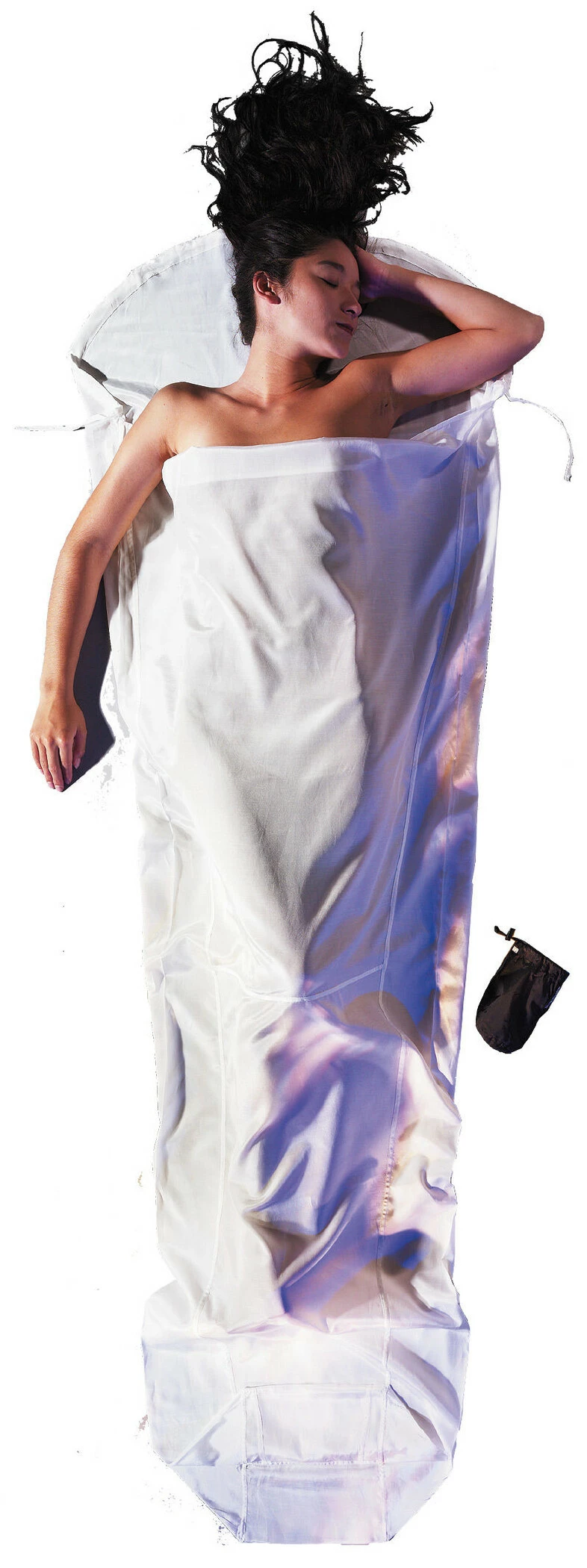 Cocoon MummyLiner Zijde Katoen, Wit 3 Cocoon MummyLiner Zijde Katoen, Wit