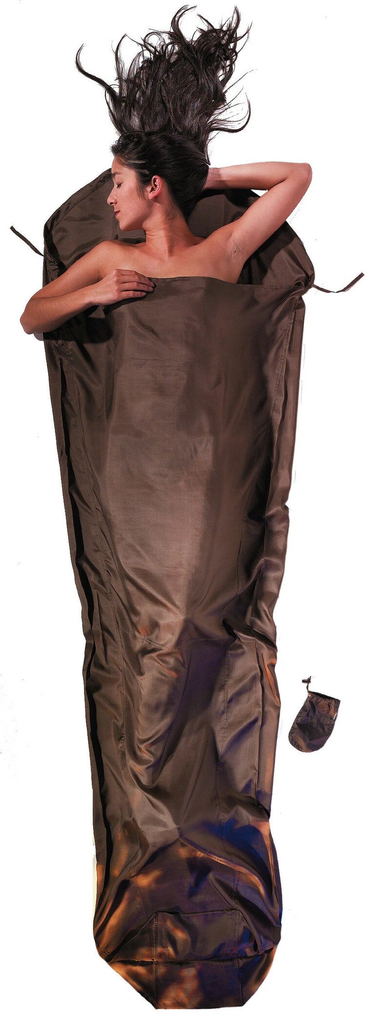 Cocoon MummyLiner Zijde, Bruin 3 Cocoon MummyLiner Zijde, Bruin