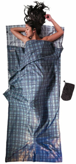 Cocoon TravelSheet Katoenen Flanel, Blauw