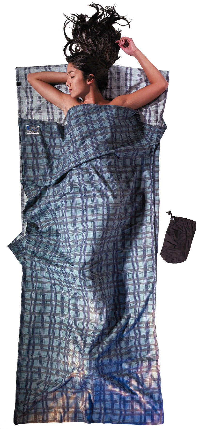 Cocoon TravelSheet Katoenen Flanel, Blauw 3 Cocoon TravelSheet Katoenen Flanel, Blauw