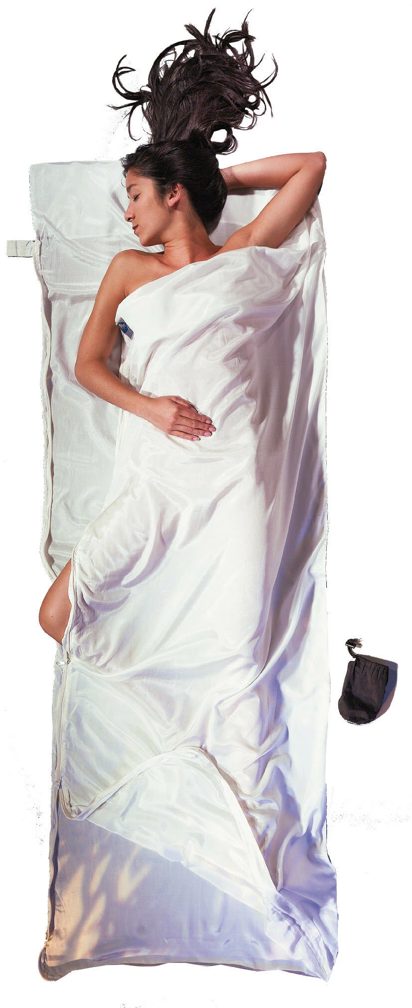 Cocoon TravelSheet-Coupler Zijde Katoen, Wit 3 Cocoon TravelSheet-Coupler Zijde Katoen, Wit