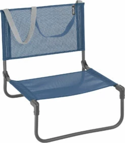 Lafuma Mobilier CB Beach Chair With Cannage Phifertex, Blauw/grijs