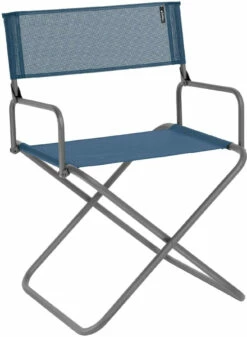 Lafuma Mobilier FGX XL Directeurstoel Met Armleuning Met Cannage Phifertex, Blauw/zwart