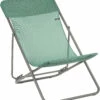 Lafuma Mobilier Maxi Transat Klapstoel Met Cannage Phifertex, Turquoise/grijs