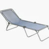 Lafuma Mobilier Siesta L Lounger Batyline With Cannage Phifertex, Blauw/grijs