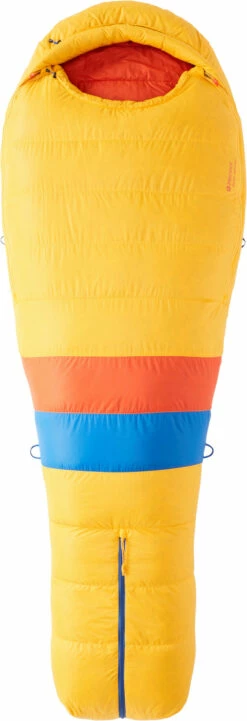 Marmot Never Summer Sleeping Bag Regular, Geel/rood