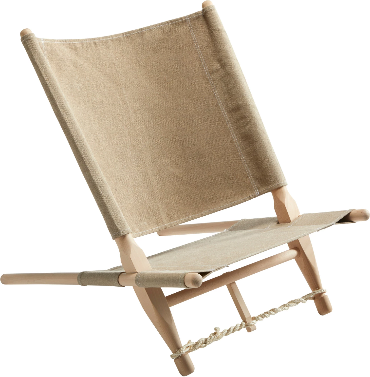 Nordisk Moesgaard Houten Stoel, Beige 3 Nordisk Moesgaard Houten Stoel, Beige