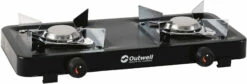 Outwell Appetizer 2 Burner Folding Stove, Zwart/zilver