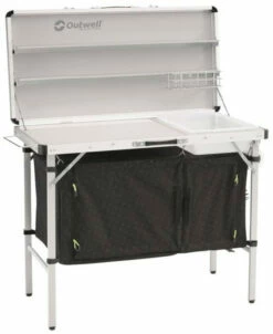 Outwell Drayton Keukentafel, Zwart/wit