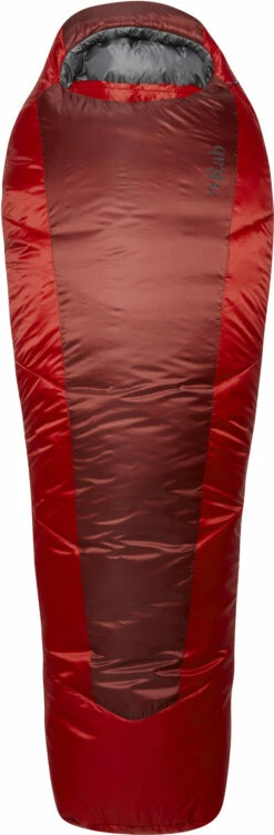 Rab Solar Eco 3 Sleeping Bag Extra Long Wide, Rood