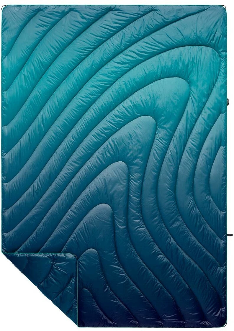 Rumpl Original Puffy Printed Deken 1 Persoon, Turquoise 3 Rumpl Original Puffy Printed Deken 1 Persoon, Turquoise