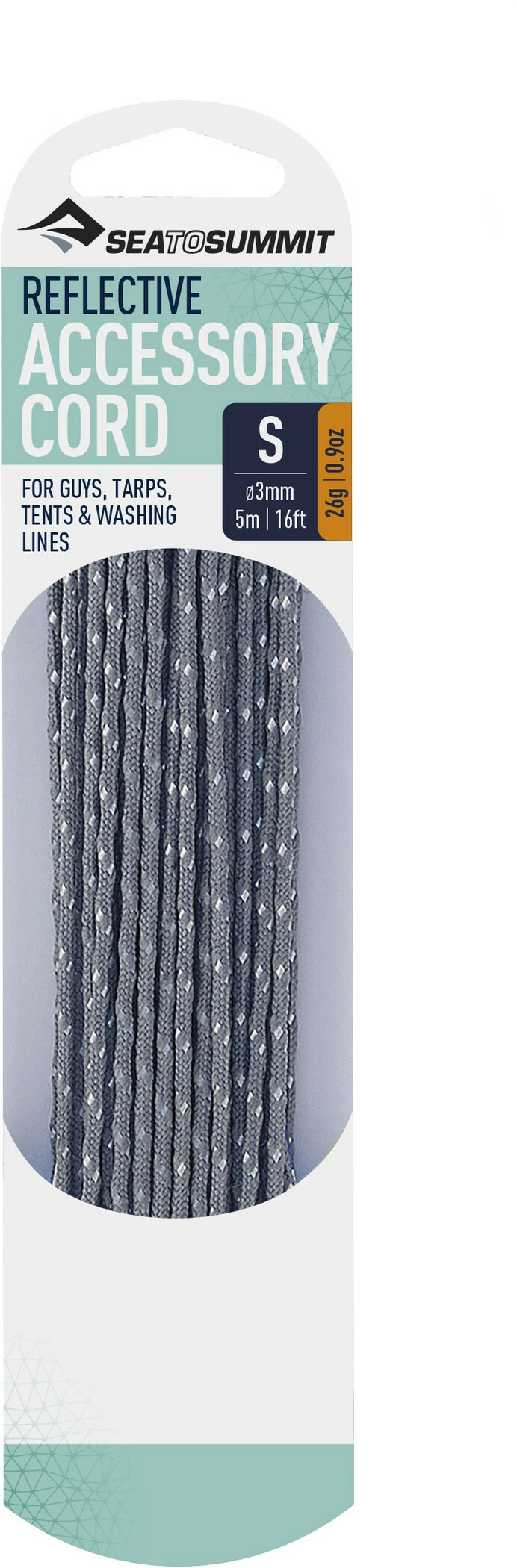 Sea To Summit Reflective Accessoire Koord 3mm/5m, Grijs 3 Sea To Summit Reflective Accessoire Koord 3mm/5m, Grijs