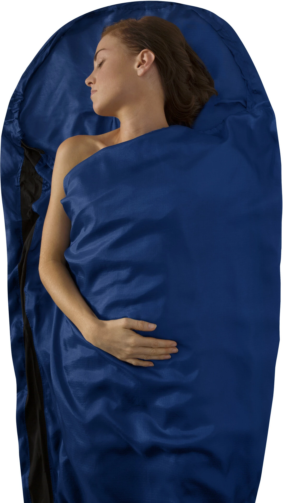 Sea To Summit Silk Stretch Binnenbroek Mummy Met Capuchon & Box Foot, Blauw 3 Sea To Summit Silk Stretch Binnenbroek Mummy Met Capuchon & Box Foot, Blauw