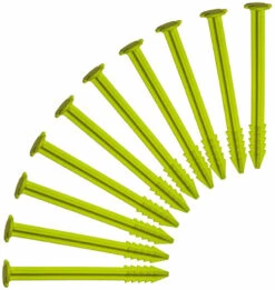 SwissPiranha GS150 Tent Pegs 10-Pieces With Säckli Bag, Groen