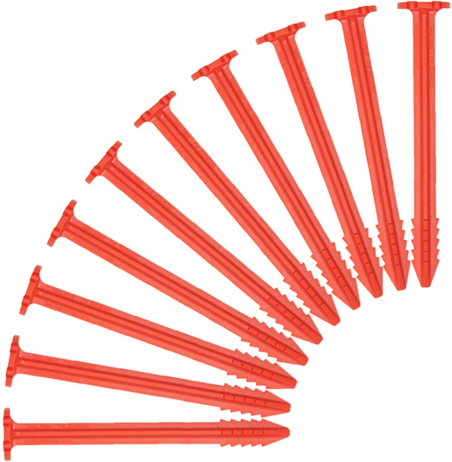 SwissPiranha RT120 Tent Pegs 10-Pieces, Rood 3 SwissPiranha RT120 Tent Pegs 10-Pieces, Rood