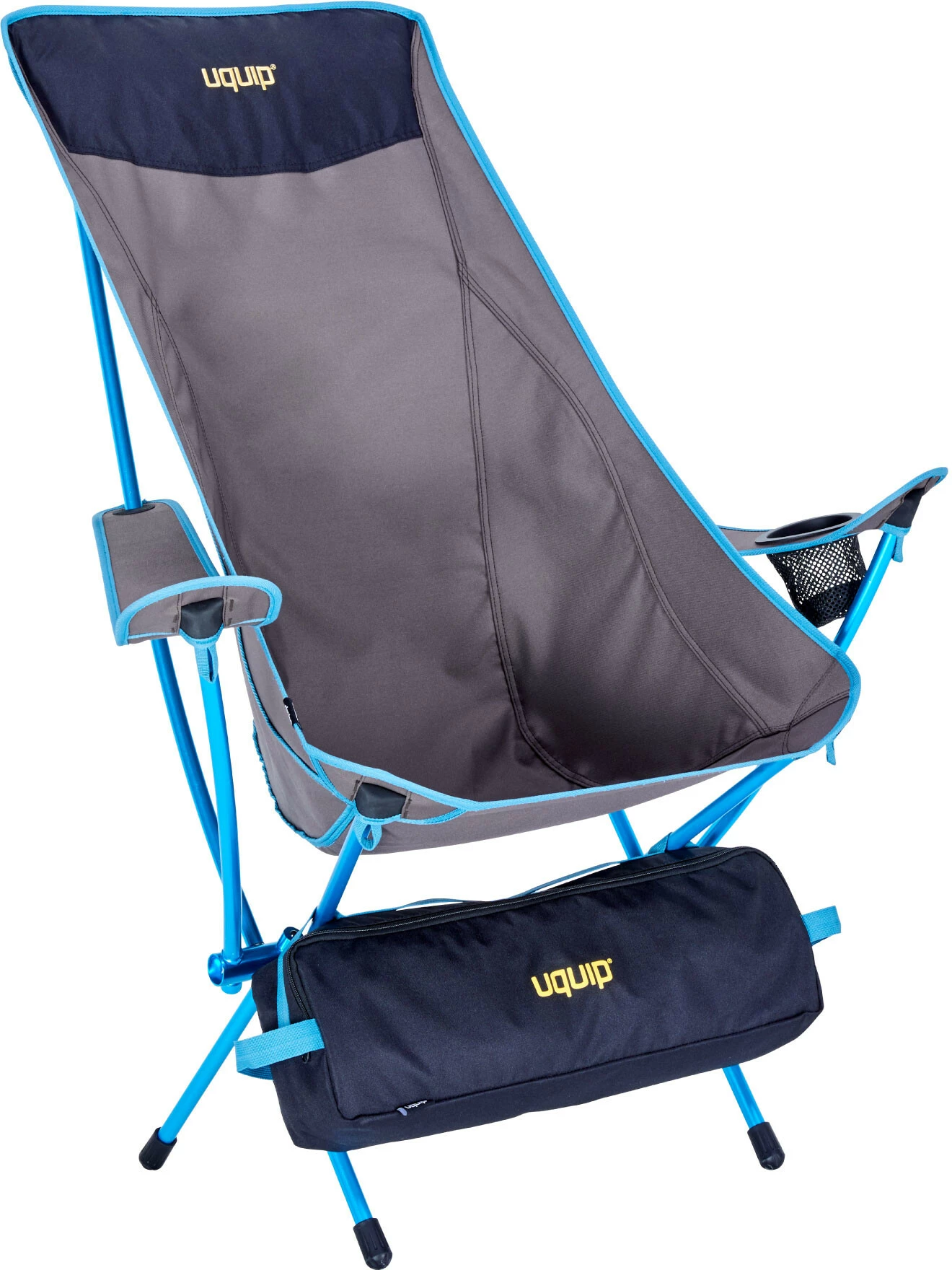 Uquip Infinity Lounger Vouwstoel, Grijs/blauw 3 Uquip Infinity Lounger Vouwstoel, Grijs/blauw